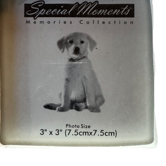 Dog Bone Photo Frame 3" x 3" White Special Moments Memories Collection‎ - Picture 2 of 5